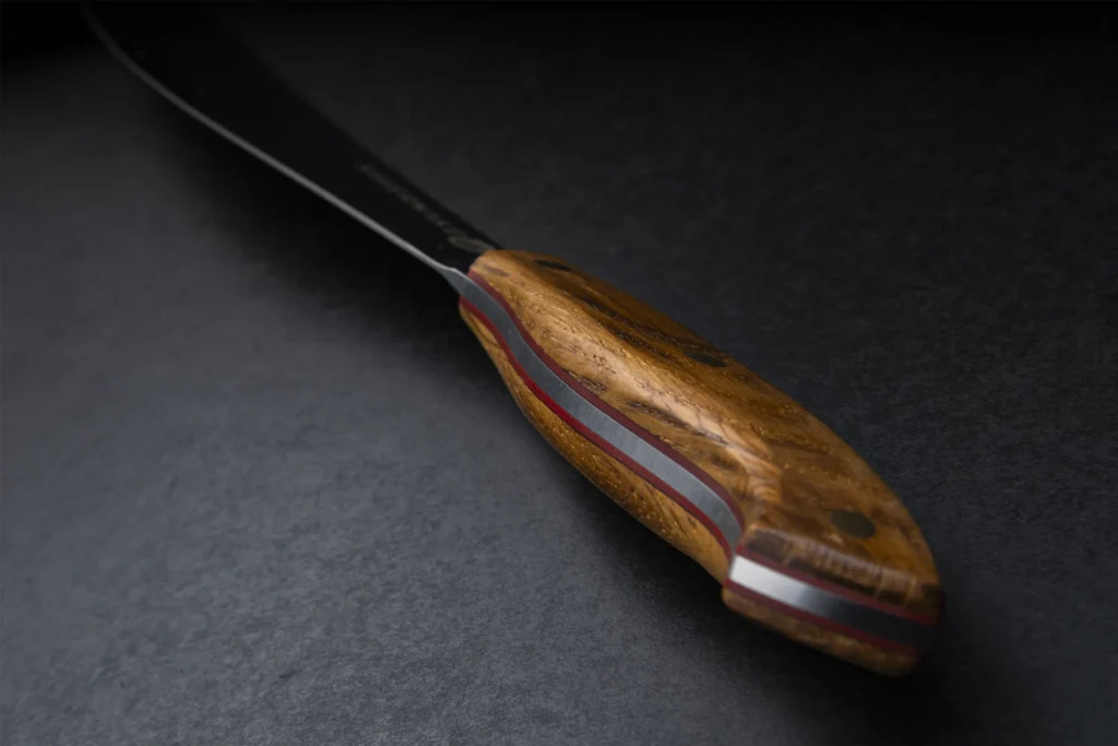 Unsharpened champagne sabre made for opening bottles by sabrage