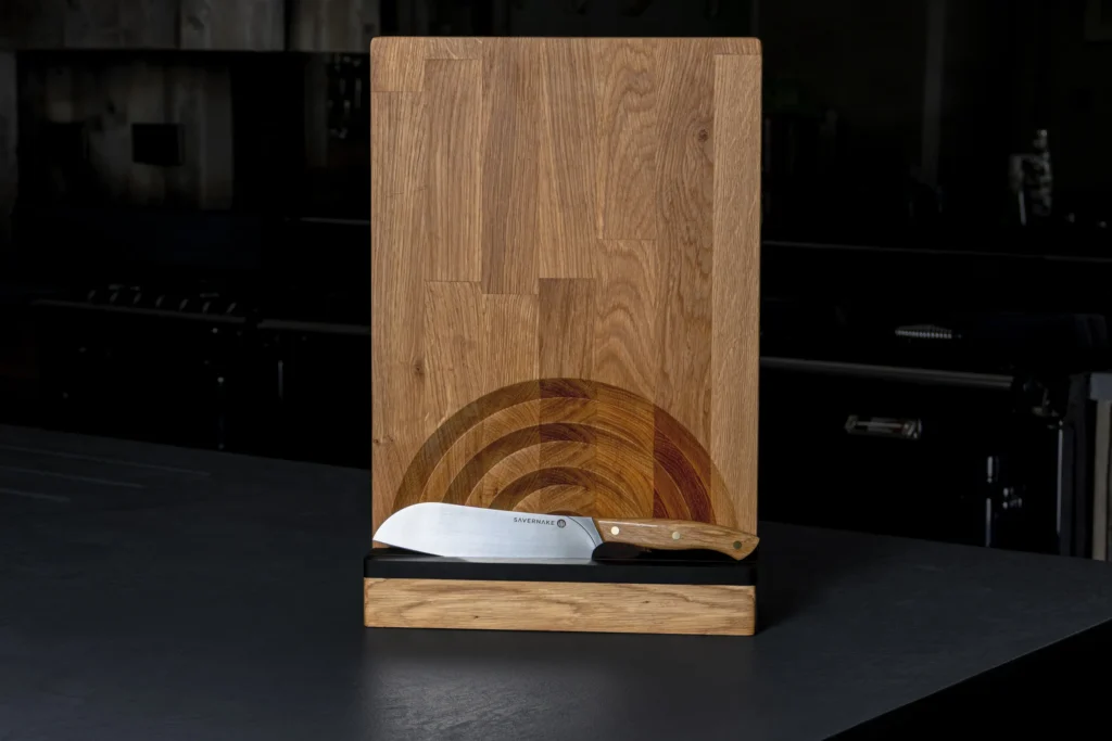 Oak handle finished by hand, Rachel Hutchinson Monolith collaboration