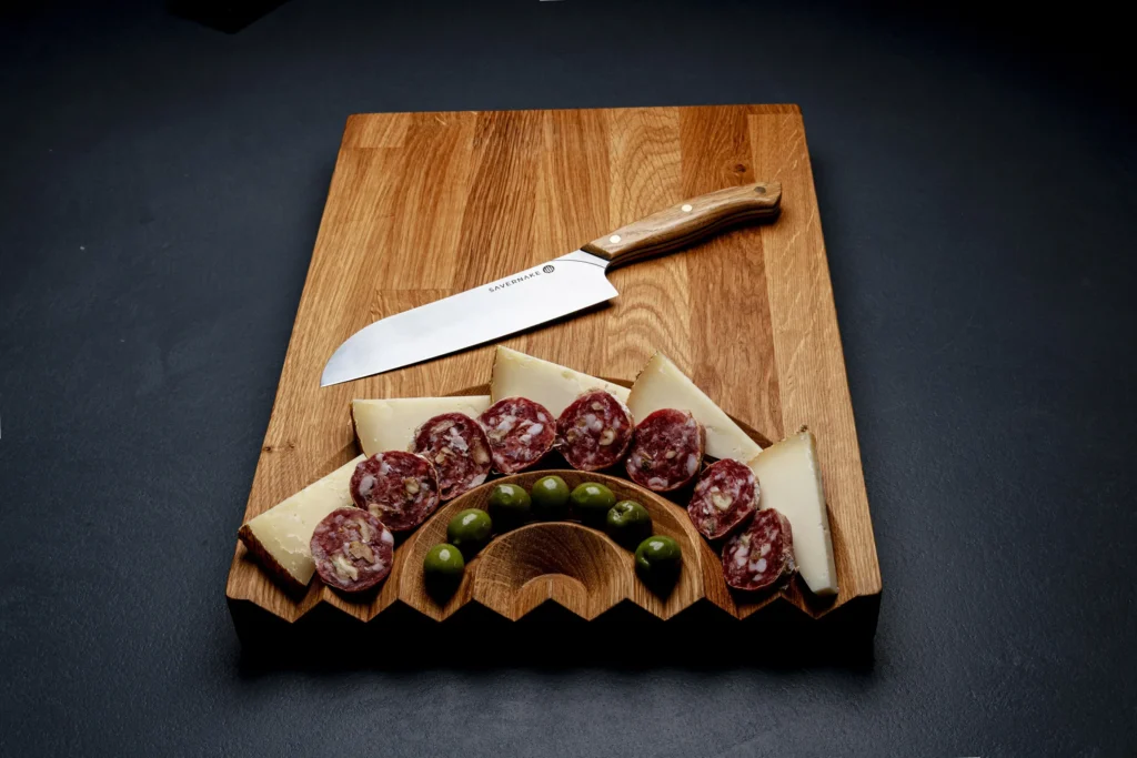Savernake Monolith knife made with furniture designer Rachel Hutchinson