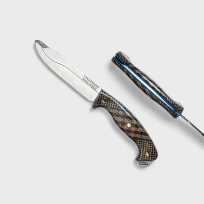 FU Too 12.5cm outdoor knife with Massy-Birch tweed handle, product shot
